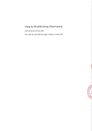 Công ty Cổ phần Hưng Thịnh Incons - Báo cáo tài chính hợp nhất