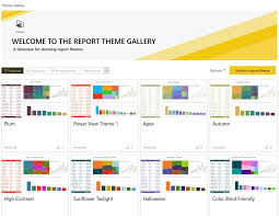 New Theme Gallery Available In The Power Bi Community New Theme Power Microsoft