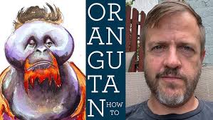 Watch me paint an Orangutan
