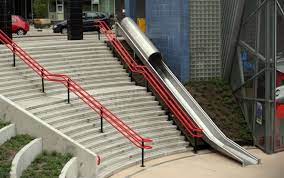 This Intervention By Hik Ontwerpers Is Officially Called A Transfer Accelerator But Everyone Else Would Say It S A Sli Take The Stairs Indoor Slides Subway