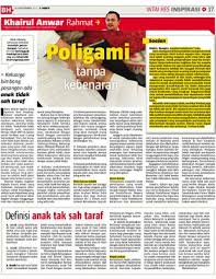 Khairul anwar rahmat is on facebook. Poligami Tanpa Kebenaran Klik