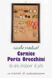 Cornice Porta Orecchini Fai Da Te Con La Iuta Cucicucicoo Portaorecchini Fai Da Te Espositore Orecchini Fai Da Te Porta Orecchini