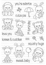 Christmas adult coloring pages hello and welcome to the wonderfully festive world of adult christmas coloring pages. Petite Plushies Clear Stamps Coloring Pages Stamp