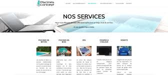 Site Web Pour Piscines Concept