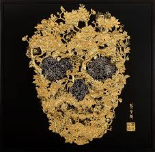 The Sun Rises On The West Gold Leaf Verson Iii Art Society Gold Leaf Painting Art