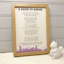 A Guide To Babies Poem Funny Baby Shower Gift In 2020 Baby Poems Funny Baby Shower Gifts New Baby Products