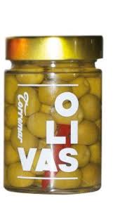 Manzanilla Green Olives With Chili In Olive Oil By Aceitunas Torremar Green Olives Chili Antipasto