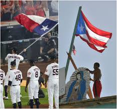The flag of puerto rico represents and symbolizes puerto rico and its people. Boston Sportswriter Mistakes Texas Flag For Puerto Rico Flag