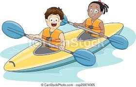 Here you can explore hq kayak fishing transparent illustrations, icons and clipart with filter setting polish your personal project or design with these kayak fishing transparent png images, make it. Kids Kayaking Illustration Of A Boy And A Girl Maneuvering A Kayak Canstock