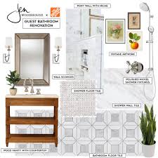 This is a modern style of house that are mostly seen in colorado, mountain. Guest Bathroom Renovation The Design Board