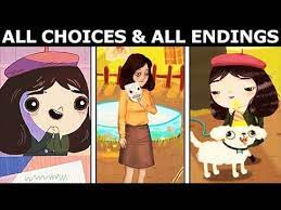 Little Misfortune All Choices Consequences All Endings Youtube Little Misfortune Misfortune Horror Game