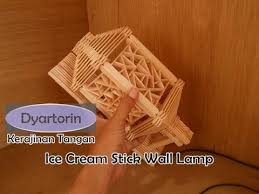 Hiasan rumah dari stik ice cream. Kreasi Unik Kerajinan Tangan Stick Ice Cream Membuat Lampu Hias Dinding Minimalis Stik Es Krim Ide Kreatif