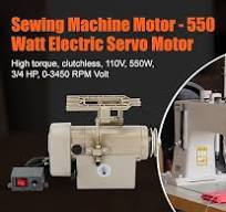 Amazon.com: Sewing Machine Servo Motor, 550W Electric Servo Motor, AC110V,  3/4HP, 3450RPM，Industrial Servo Motor with Carbon Brush, Energy Efficient,  ...