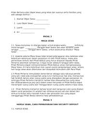 Acuan pembuatan surat perjanjian sewa rumah ini memiliki poin penting yang harus tercantum dalam surat tersebut. Begini Contoh Surat Perjanjian Sewa Ruko Rumah Toko