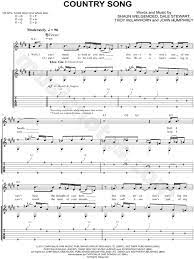 Seether Country Song Guitar Tab In E Major Download Print Sku Mn0096166