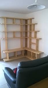 Bibliotheque D Angle Contemporaine En Meleze Massif Bibliotheque Angle Meuble De Coin Deco Maison