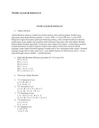 Contoh minimisasi fungsi boolean f(x, y, z) = x'yz. Teori Aljabar Boolean Teori Aljabar Boolean Sangkhan Anshori Academia Edu