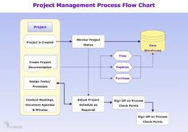 Project Management Process Flow Chart Plans Business Goals