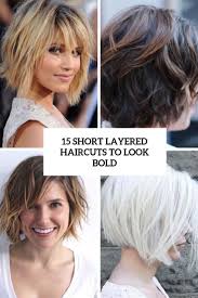 Hip layered bob hairstyles for straight black hair on heart or round face shape. 15 Short Layered Haircuts To Look Bold Styleoholic