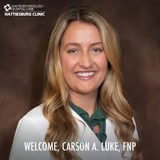 Please join us in welcoming Carson A. Luke, FNP, to Hattiesburg Clinic  Gastroenterology