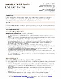 Secondary English Teacher Resume Samples Qwikresume