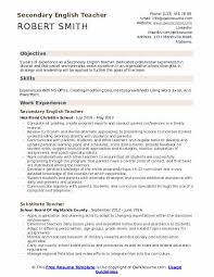 A great teacher resume objective emphasizes what you bring to a school. Secondary English Teacher Resume Samples Qwikresume