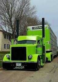 Love The Color Custom Trucks Big Rig Trucks Peterbilt Trucks