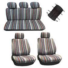 Serape mexican blanket seat cover biker lowrider,motorcycle dark gray black xl. 10 Pc Universal Baja Inca Saddle Mexican Blanket Seat Cover Set Walmart Com Walmart Com