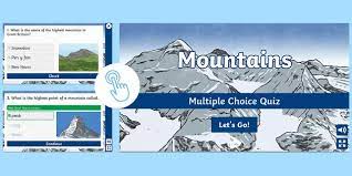 Built by trivia lovers for trivia lovers, this free online trivia game will test your ability to separate fact from fiction. Mountains Multiple Choice Quiz