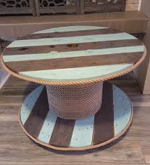 Sale Repurposed Upcycled Cable Spool Table By Thepaintedden Boyanmis Mobilya Dekor Mobilya