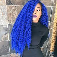 1 Source For Black Females Havana Twist Hairstyles Bright Blue Hair Crochet Braids Hairstyles