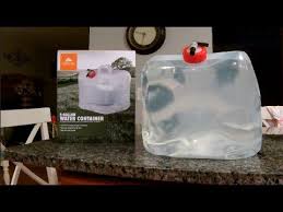 Vingli 50 gallon collapsible rain barrel, portable water storage tank, rainwater collection system downspout, water catcher container with filter spigot overflow kit 3.7 out of 5 stars 1,399 $42.99 $ 42. Ozark Trail 5 Gallon Collapsible Water Container Review Youtube