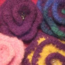 Pdf pattern 252 felted flower knitting pattern. How To Make A Felted Flower Pin Free Pattern Feltmagnet