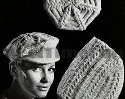 Buy Vintage Childrens and Adults Hat, Beret and Scarf, Aran, Knitting  Pattern, 70s (PDF) King Cole 3114 Online in India