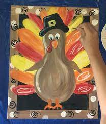You should not choose the center, as this is not so interesting visually. How To Paint A Turkey On Canvas Step By Step Painting