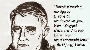 Image result for gjergj fishta thenie