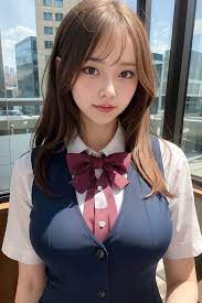 1 女の子, アダルト, ベスト, 弓, 写真, 実際の, 最高品質, 雇用, 詳細な顔, オフィス, 窓の外の建物, 詳細な背景 - SeaArt  AI