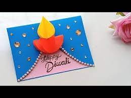 Handmade diwali card _ diwali card making idea(720p_hd).mp4. Pin On Crafts For Kids