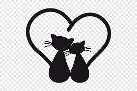 Kedi Siluet Cizim Le Chat Noir Boyama Kedi Ask Kedi Gibi Memeli Png Pngegg