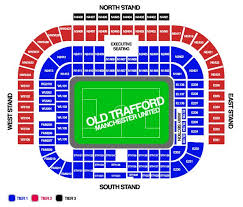 Old Trafford Stadium Map For Manchester United Ticket