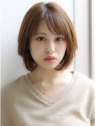 30代40代50代大人気前下がりエッジショートボブ丸みショート l049747554 アグノス 青山 agnos のヘアカタログ ホットペッパービューティー ショート パーマ 髪型 ボブ 40代 髪型