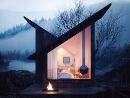This simple, small home is ideally sized for a cozy cabin nestled away in the woods. Mountain Refuge Tiny Cabin Is Modular And Prefab Looking For Partners