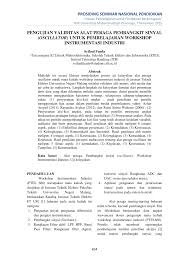 Contoh lembar validasi bahan ajar. Pdf Pengujian Validitas Alat Peraga Pembangkit Sinyal Oscillator Untuk Pembelajaran Workshop Instrumentasi Industri