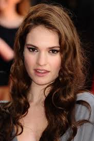Lily James in 2012.