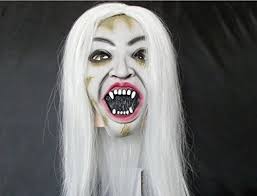 South Sky White Hair Mask Halloween Cosplay