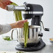 The kitchenaid food processor attachment comes with shredding, julienning, and slicing discs. Kitchenaid Stand Mixer Pasta Attachment Set Sur La Table