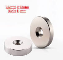 Neodymium Countersunk Disc Magnets 12x3mm (1/2x1/8 Inch) N50 Rare Earth  Magnets with 3mm Screw Hole – Single-Orientation Round Magnetic Washers for  ...