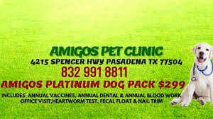 4215 spencer hwy (1,622.90 mi) pasadena, tx, tx 77504. Amigos Pet Clinic Amigos Dog Platinum 299 Nextdoor