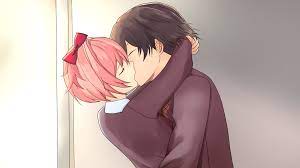 A beatiful Sayori/MC kissing! : r/DDLC