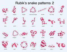 This video tutorial shows how to make a star or flower shape with the rubik's snake/twist 36 or 36 piece snake puzzle (magic snake) step by step. Rubik S Snake Patterns Including Patterns For Extra Long Snakes Oistein Holen Snake Patterns Rubik Snake Snake